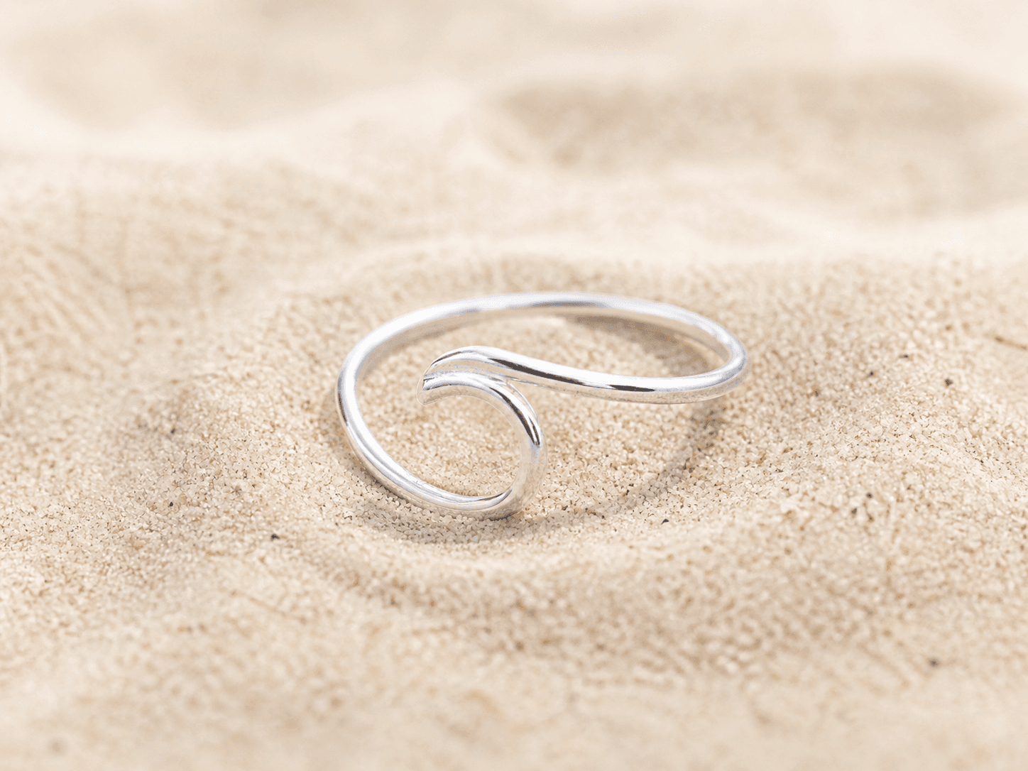 Sterling Silver Wave Ring