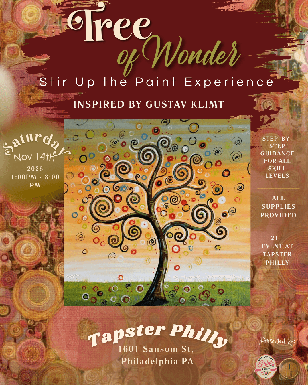 “Tree of Wonder” Sip N' Paint Experience
