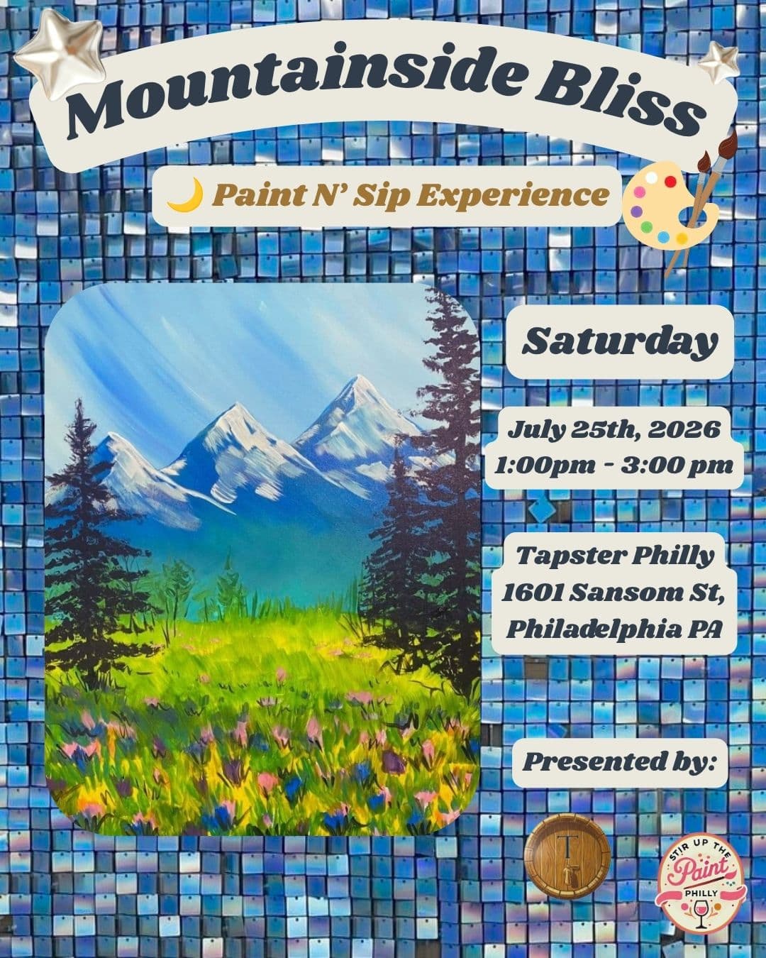 “Mountainside Bliss” Sip N’ Paint at Tapster