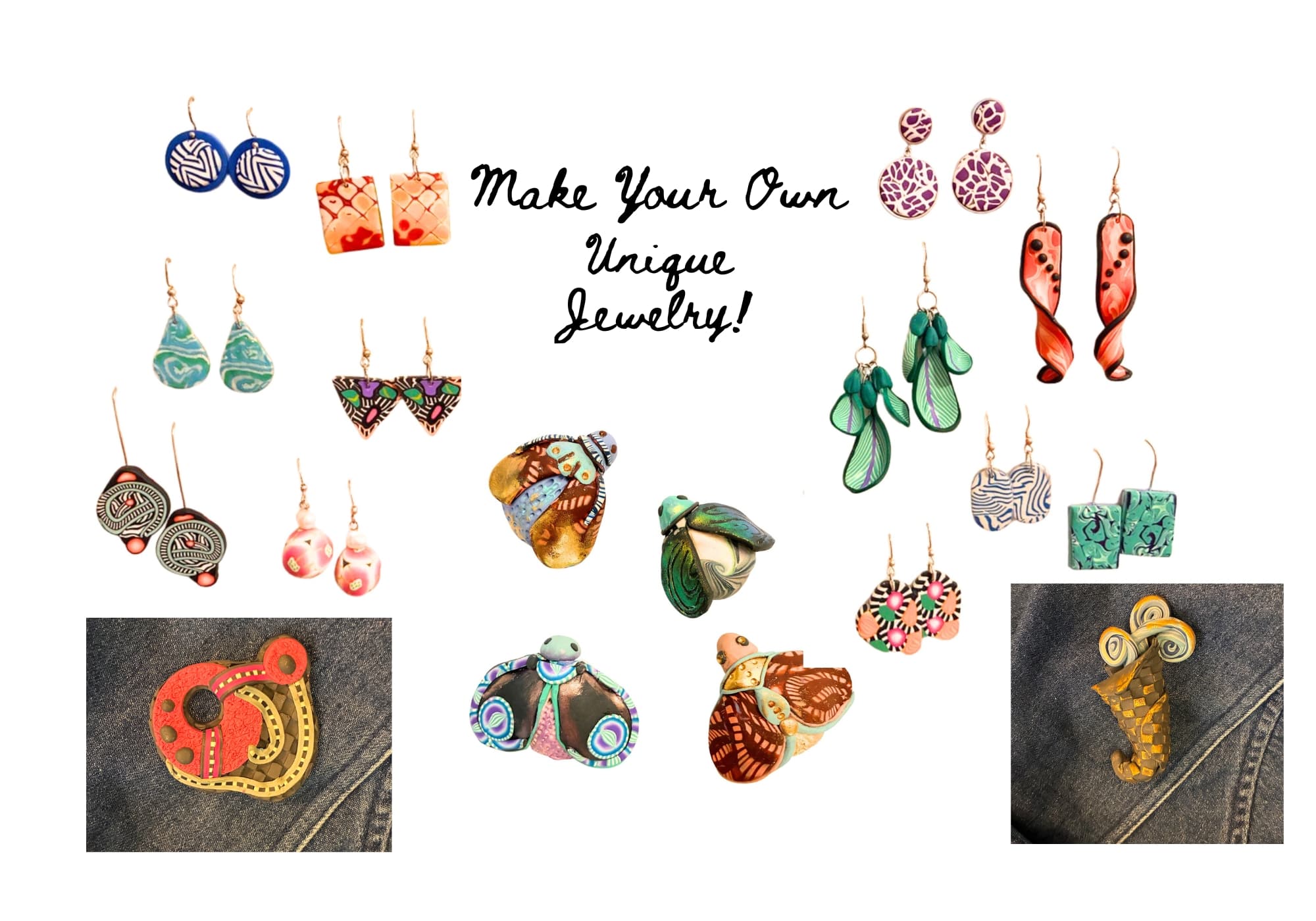 Make Your Own Unique Polymer Clay Jewelry