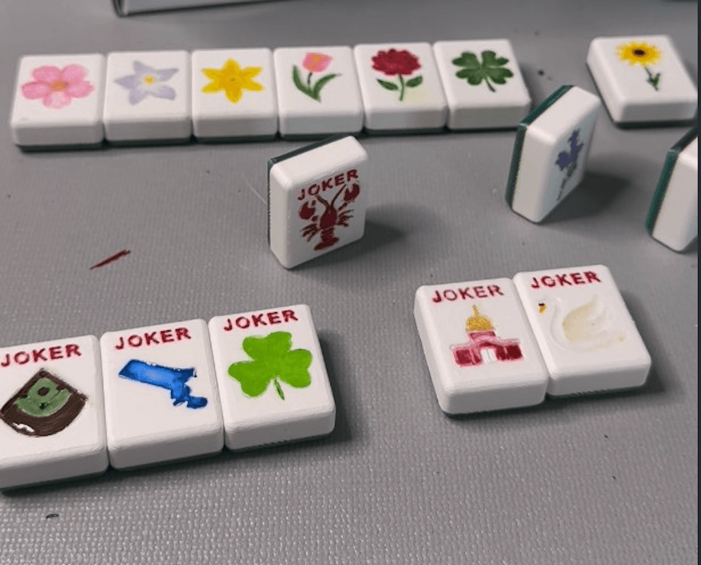 Boston Mahjong Painting: Mind Your Mahjong!