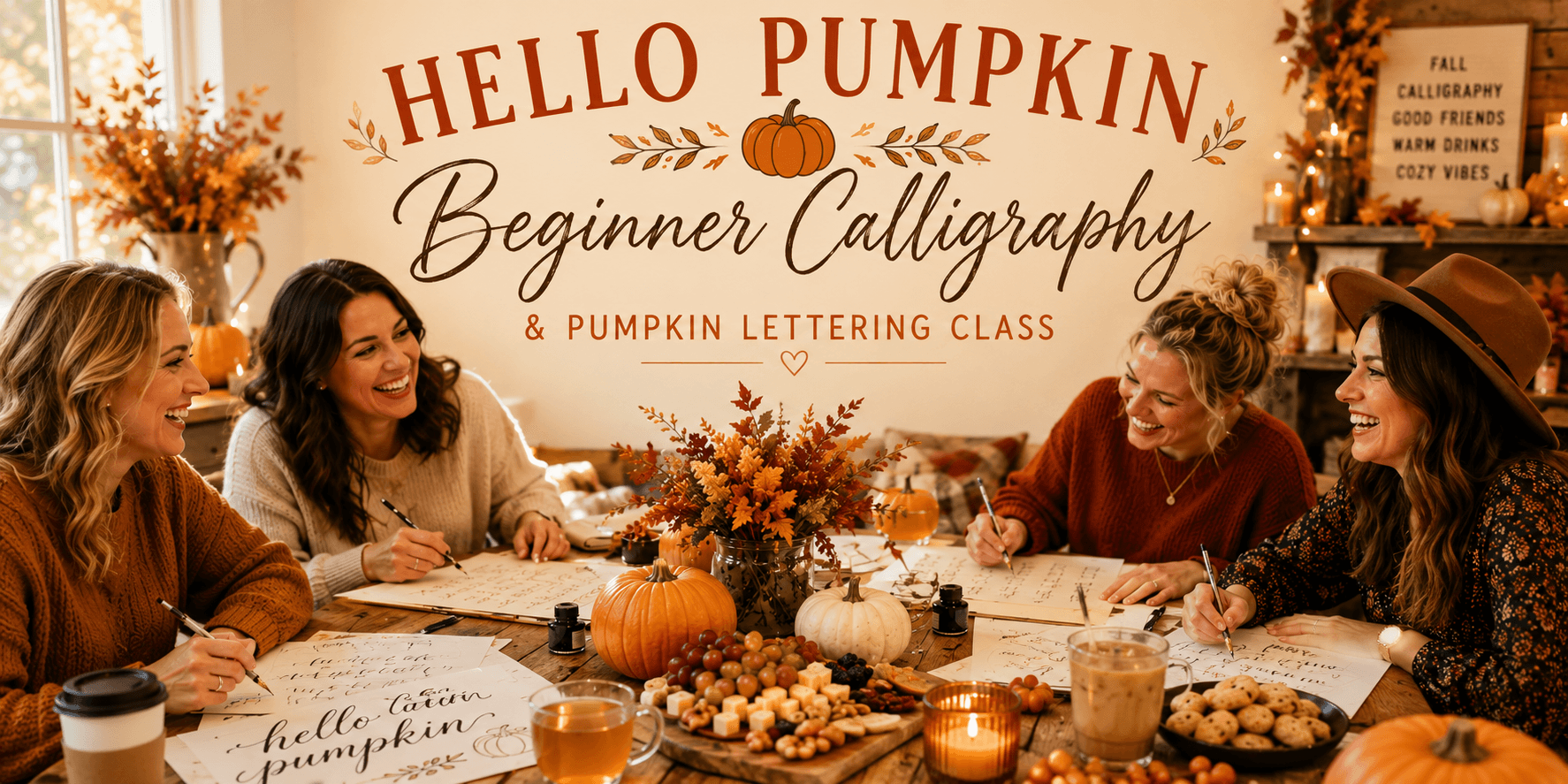 Beginner Calligraphy & Pumpkin Lettering!