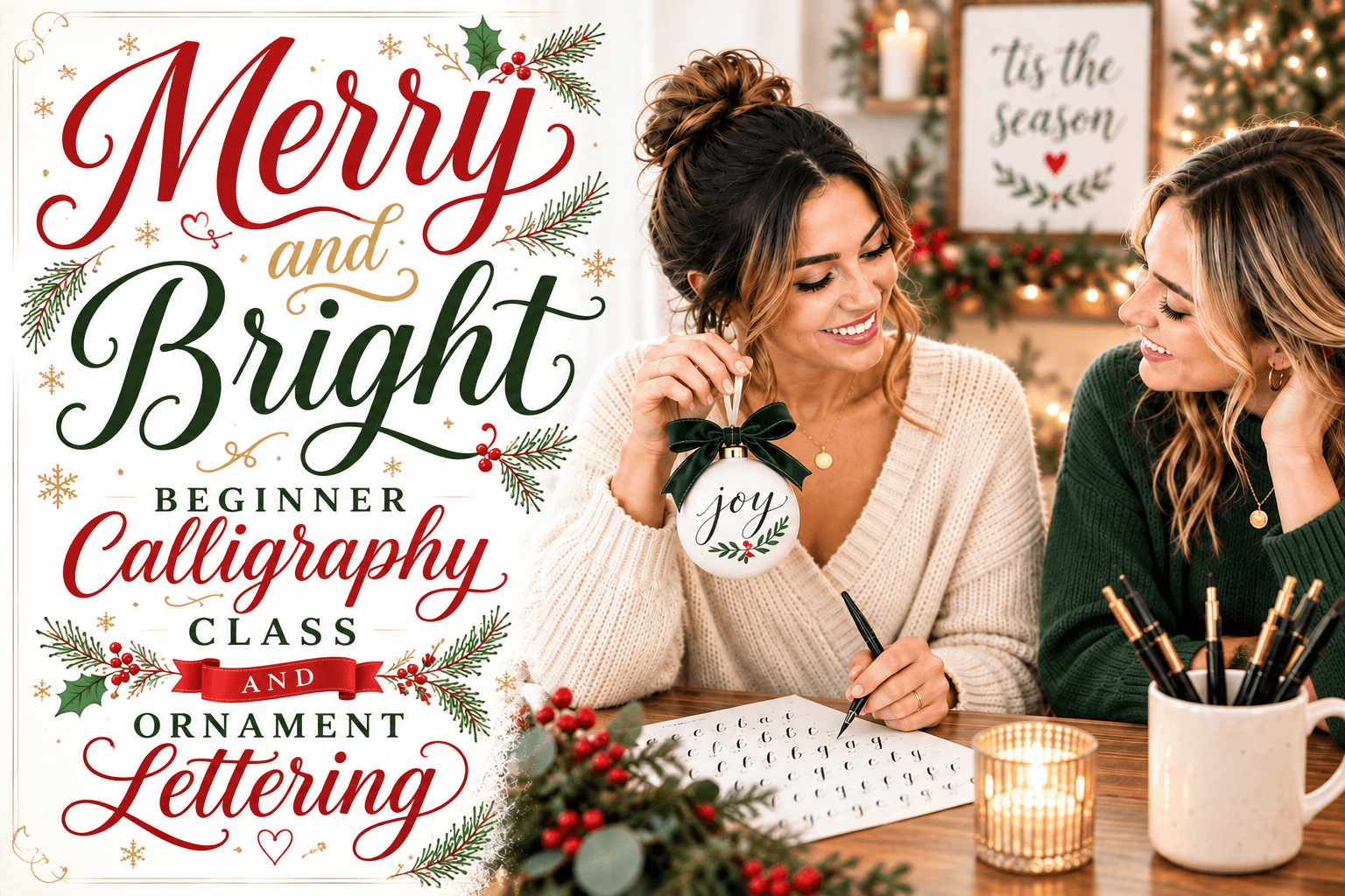 Beginner Calligraphy & Ornament Lettering!