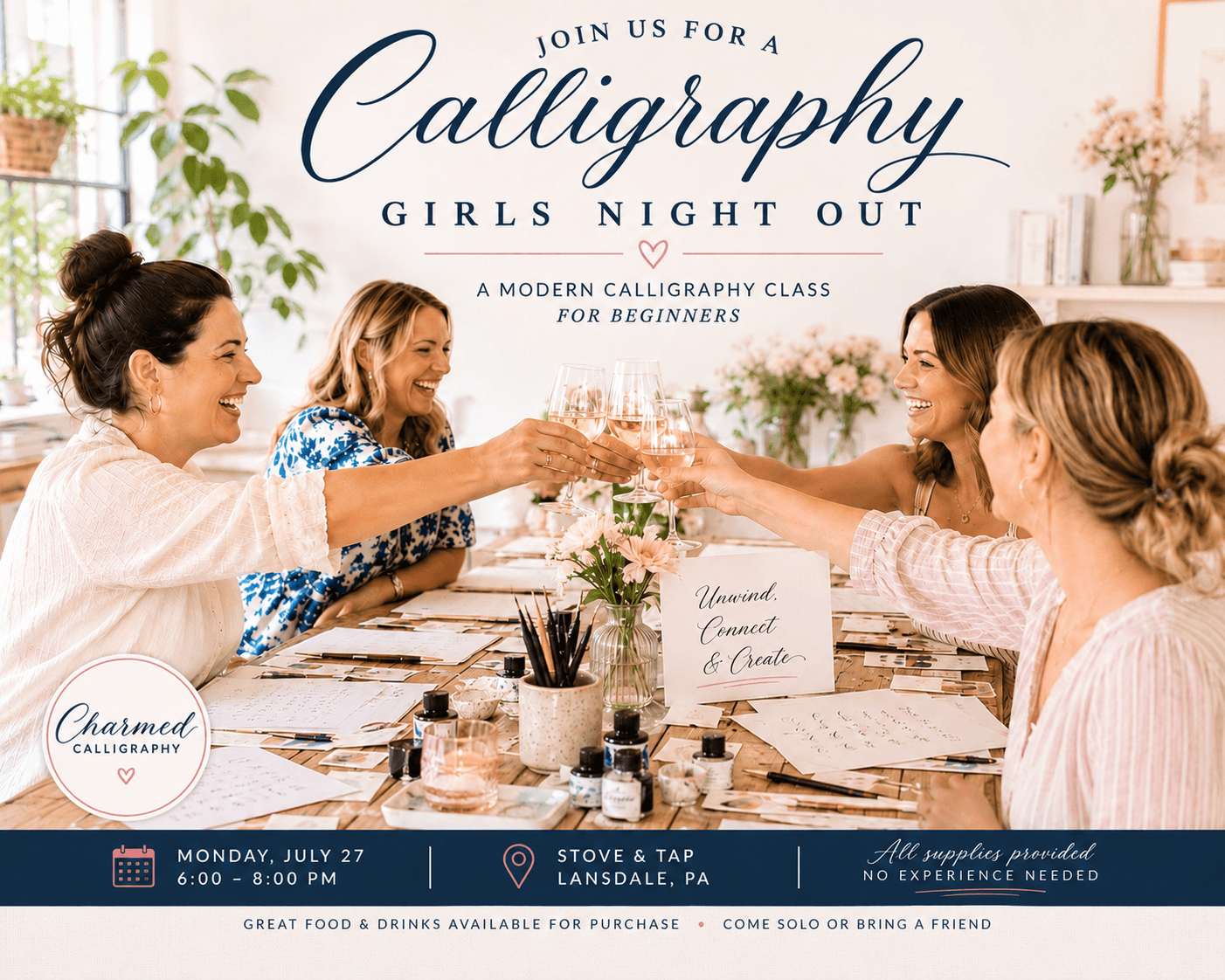 Modern Calligraphy Girls Night Out Workshop!
