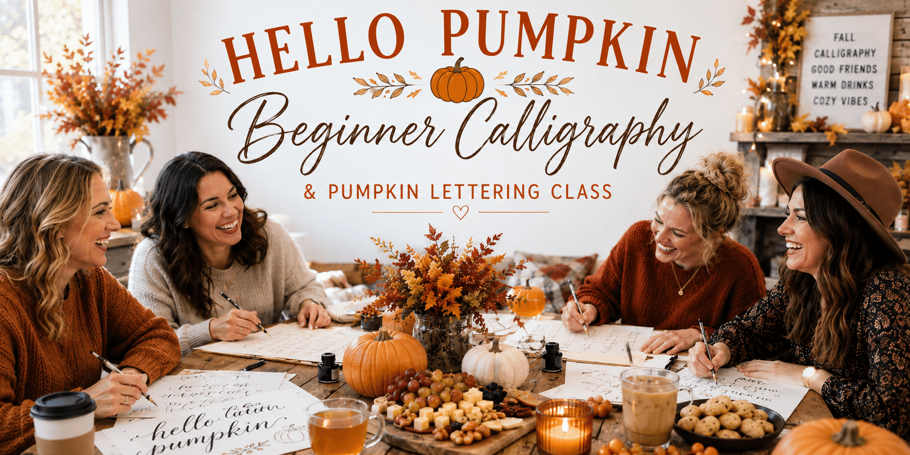 Beginner Calligraphy & Pumpkin Lettering!