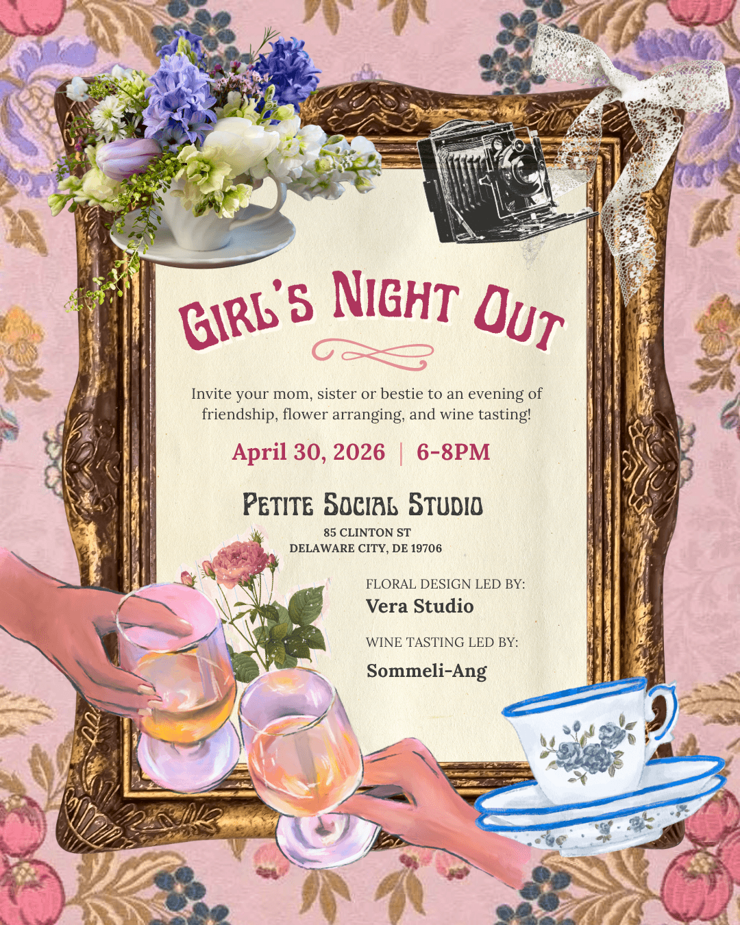 Floral Design & Wine Tasting: The Tea Party Edit